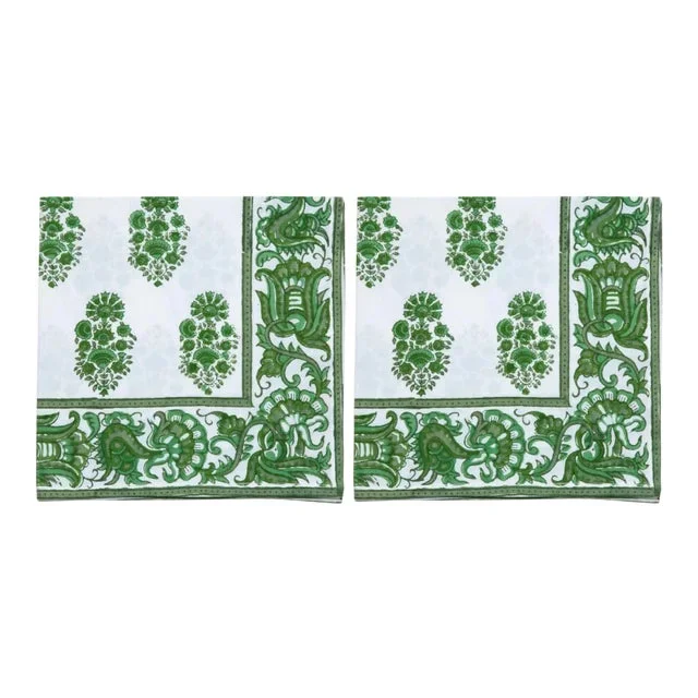 Riya Napkins, Green – a Pair