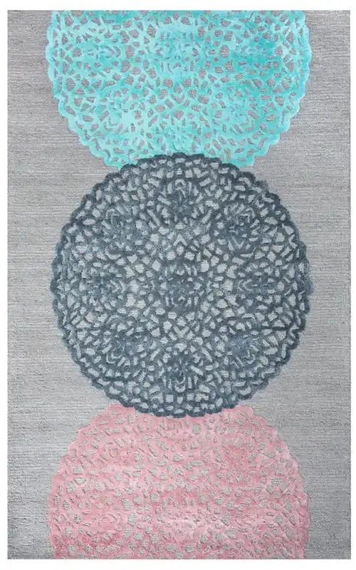 Rizzy Home Eden Harbor EH8881 Multi Hand Tufted Wool / Viscose – 8‘ X 10‘ Rectangle Area Rug