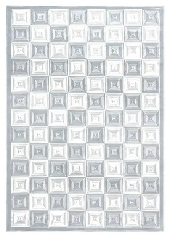 Rizzy Home Millington MG4875 Checker Power Loomed Area Rugs