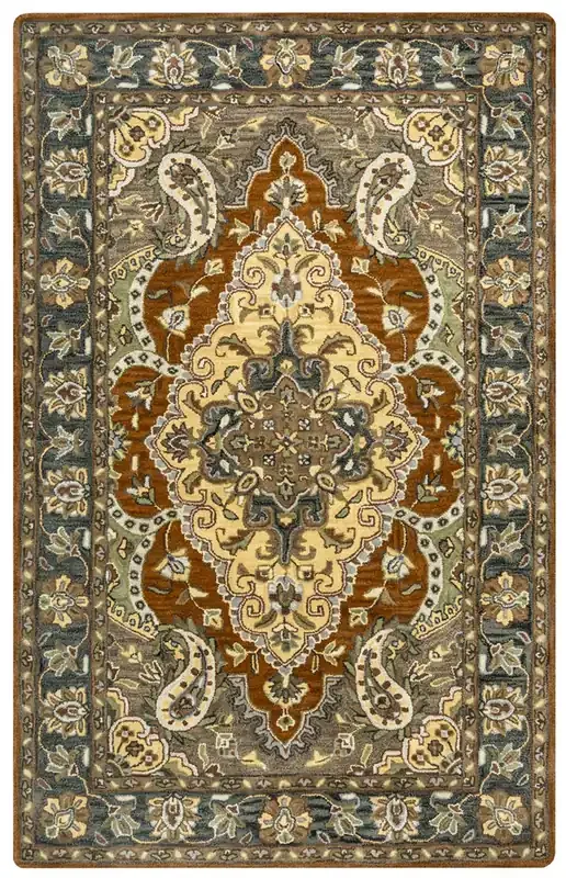 Rizzy Home Valintino VN9451 Border Hand Tufted Area Rugs