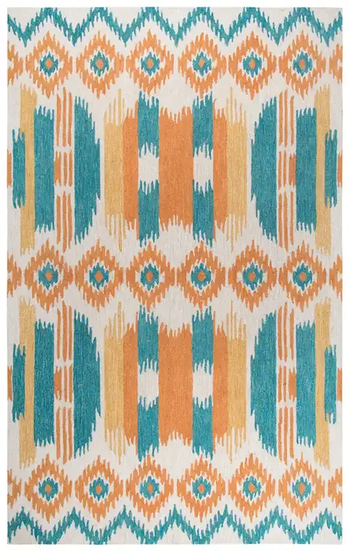 Rizzy Home Zingaro ZI015B Strips/ikat Hand Tufted Area Rugs