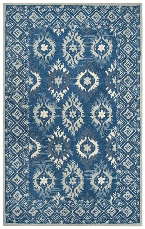 Rizzy Home Zingaro ZI017B Medallion Hand Tufted Area Rugs