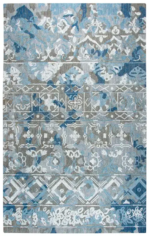 Rizzy Home Zingaro ZI020B Medallion Hand Tufted Area Rugs