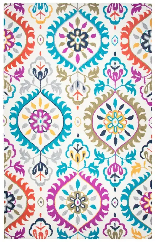 Rizzy Home Zingaro ZI767A Medallion Hand Tufted Area Rugs