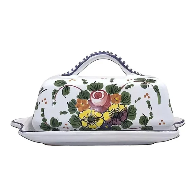 Rosa Butter Dish with Cover