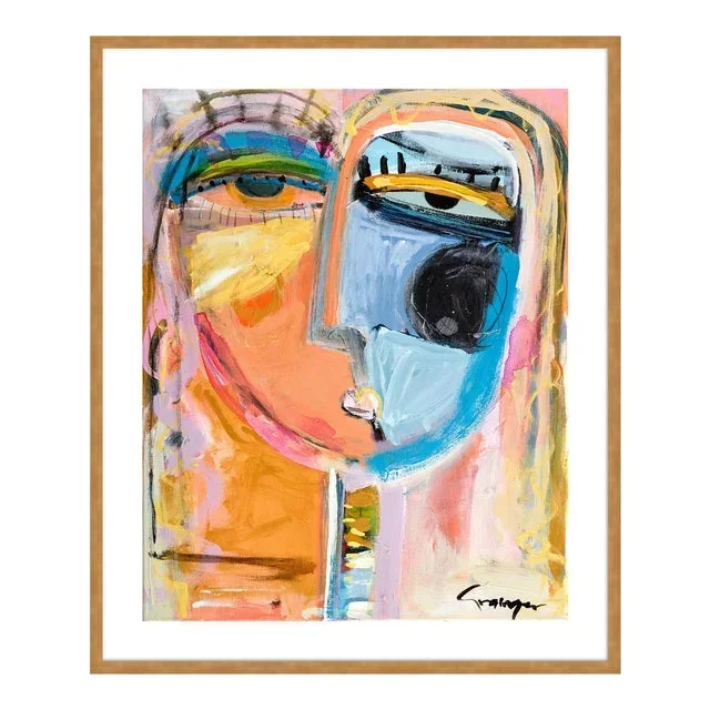 Rosalita by Lesley Grainger in Gold Frame, Medium Art Print