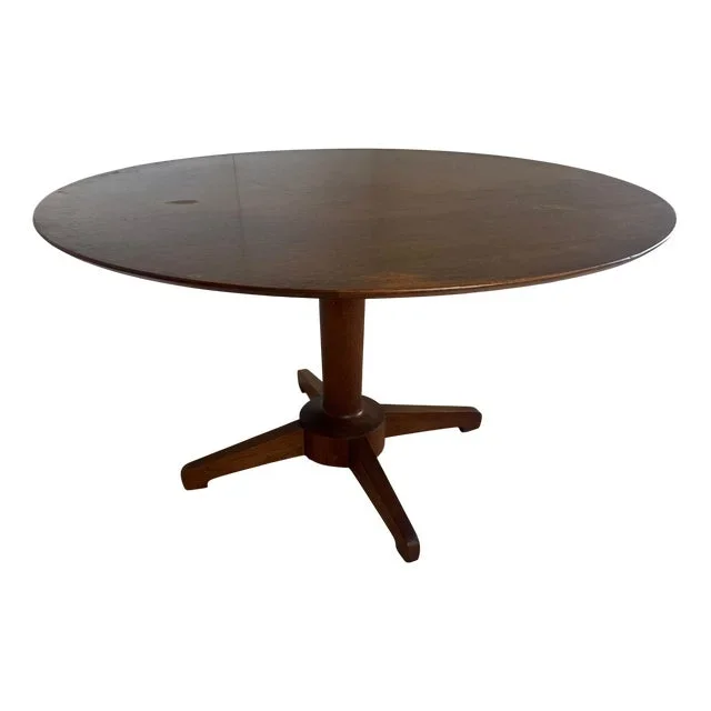 Round Teak Dining Table, Denmark, 1960s
