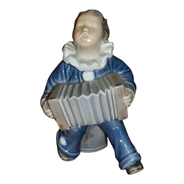 Royal Copenhagen Boy With Accordion Figurine