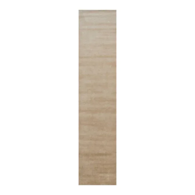 Rug & Kilim’s Oversized Contemporary Textural Solid Rug in Brown Tones-3×14