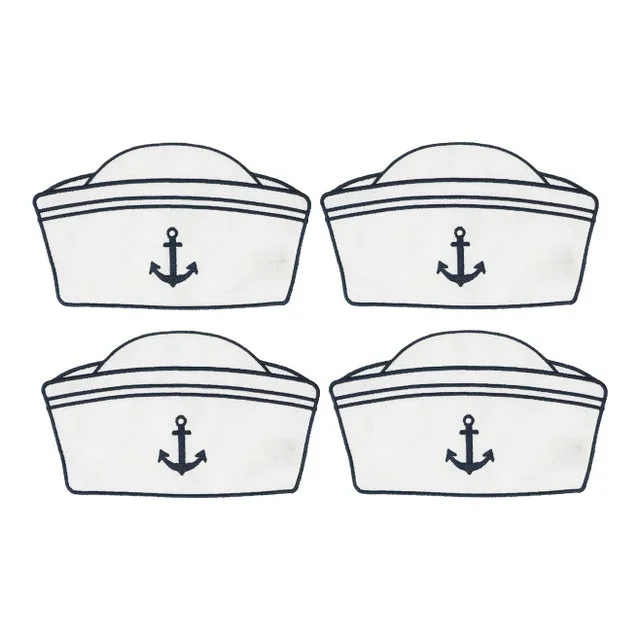 Sailor Hat Cocktail Napkins – Set of 4