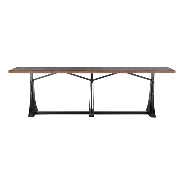 Salvaged Wood & Iron Counter Table