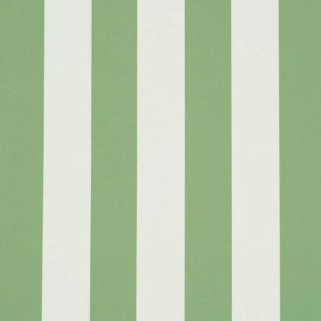 SAMPLE – Schumacher Emma Stripe Wallpaper In Apple Green
