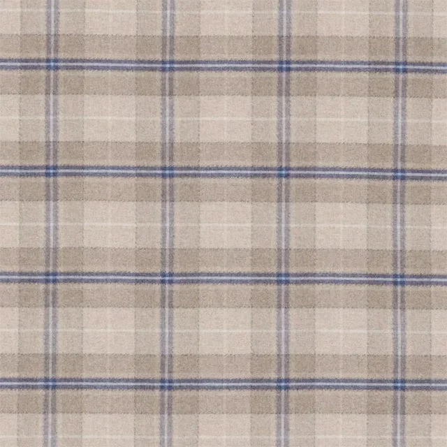 Sanderson Milton Fabric in Indigo/Stone