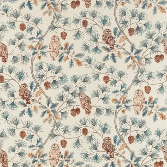 Sanderson Owlswick Fabric in Teal