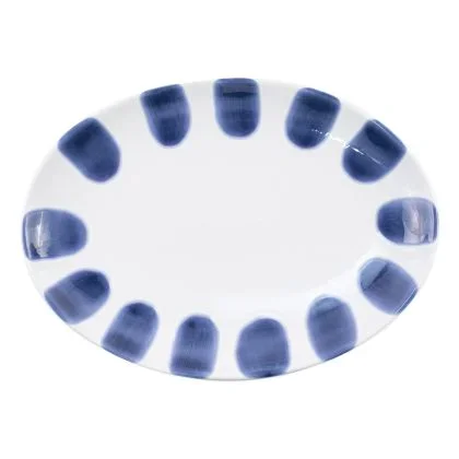 Santorini Dot Oval Platter by Vietri