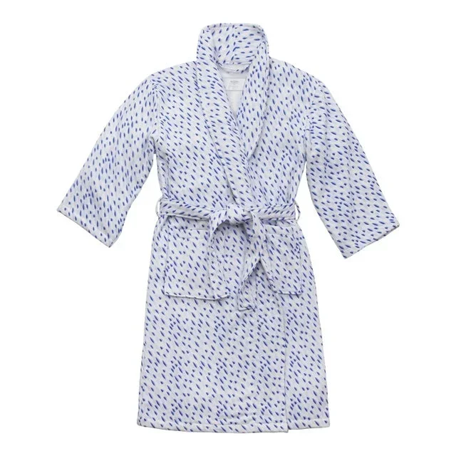 Sara Gilbane Digital Printed Robe in Blue in Large-Extra Large