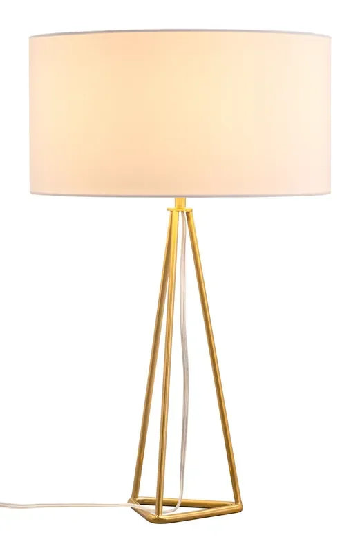Sascha Table Lamp White & Gold