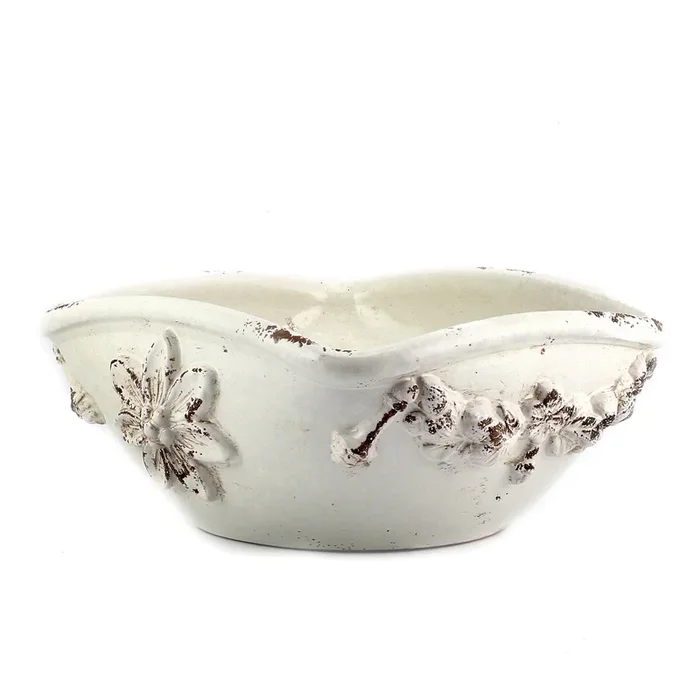 SCAVO ROBBIANA: Squared Centerpiece with Della Robbia bass relief motifs