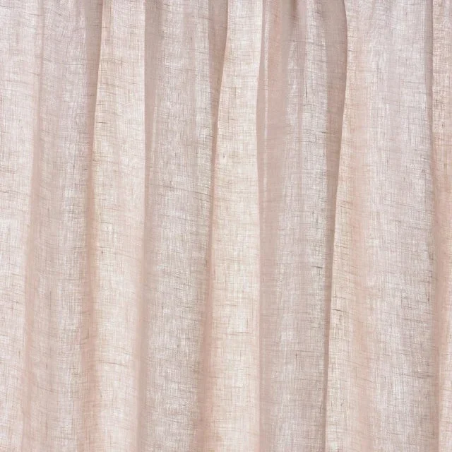 Schumacher Aya Sheer Fabric In Blush