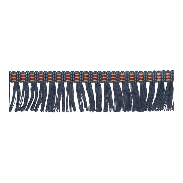 Schumacher Country Fringe In Denim