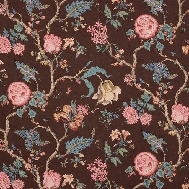Schumacher Josephine Fabric In Cinnabar
