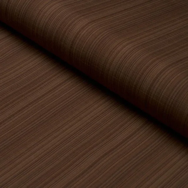 Schumacher X Mark D. Sikes Gracie Solid Strié Fabric In Brown