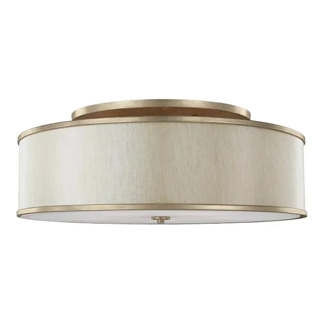 Sean Lavin By Visual Comfort Studio Lennon Large Semi-Flush Mount in Sunset Gold