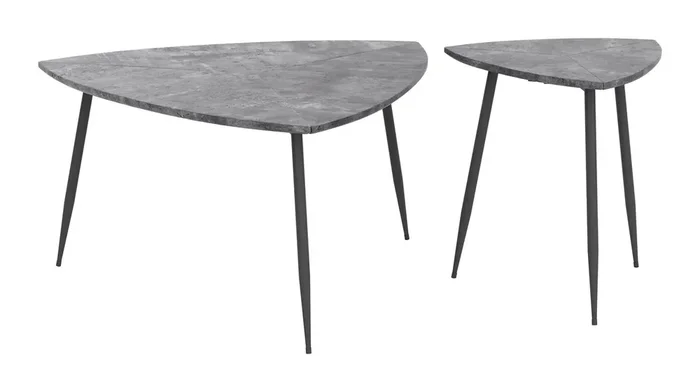Set Of 2 Normandy Accent Tables Gray