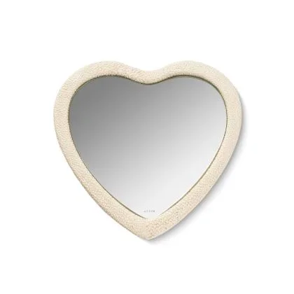Shagreen Heart Hand Mirror by Aerin