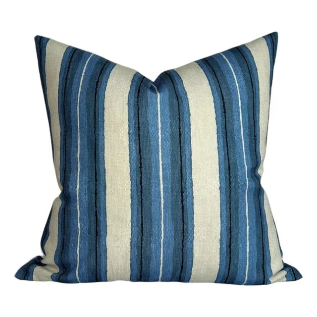 Shoreline Pillow Cover in Blue