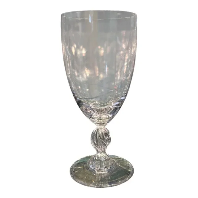 Signed Lalique French Crystal Wine Stem Goblet – Priced Each
