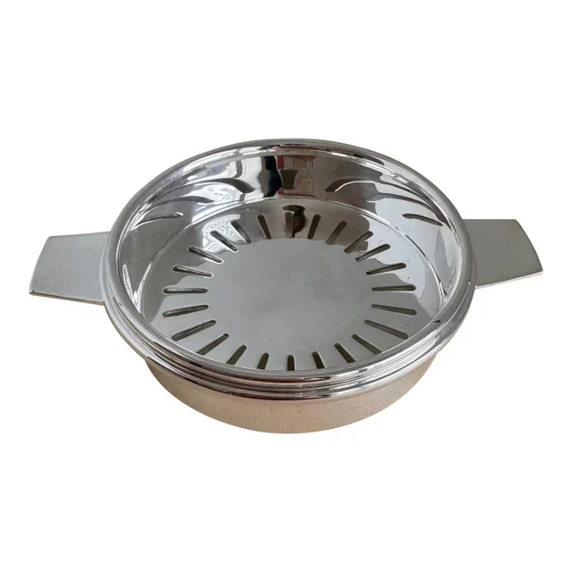 Silver Plated Butter Dish With Drainer