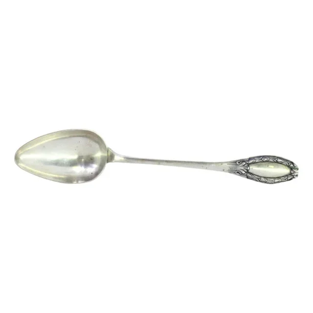 Silver Rice and Serving Spoon with Reliefs