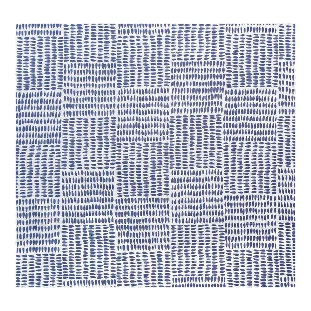 Sister Parish Albert in Blue Cotton Fabric – 2 Yards