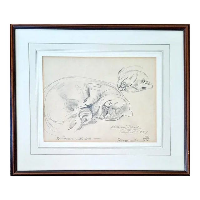 “Sleeping Cat” by William Zorach (1887-1966)