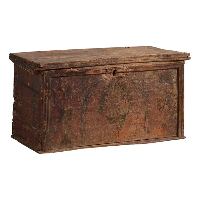 Small Antique Red Tones Chest, 1920