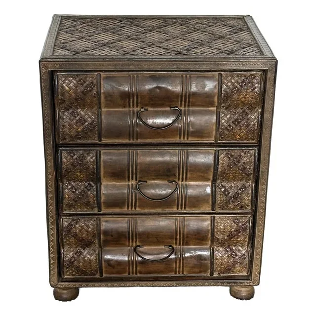 Small Chinese 3 Drawer Chest as Drinks Table