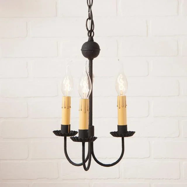 Small Westford Chandelier in Textured Black