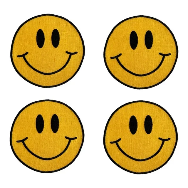 Smiley Face Cocktail Napkins- Set of 4