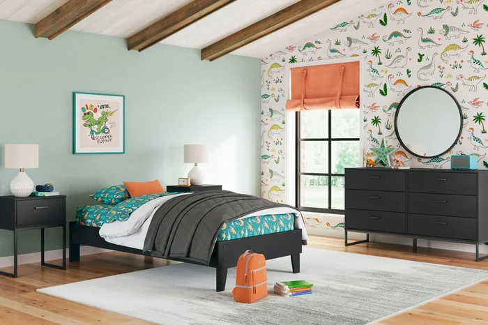 Socalle Black Youth Platform Bedroom Set