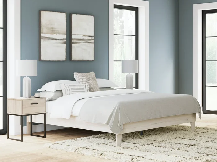 Socalle Light Natural King Platform Bed