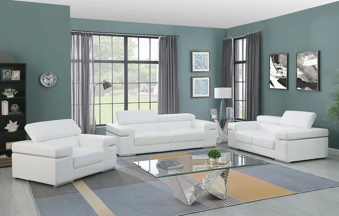 Soho White Living Room Set
