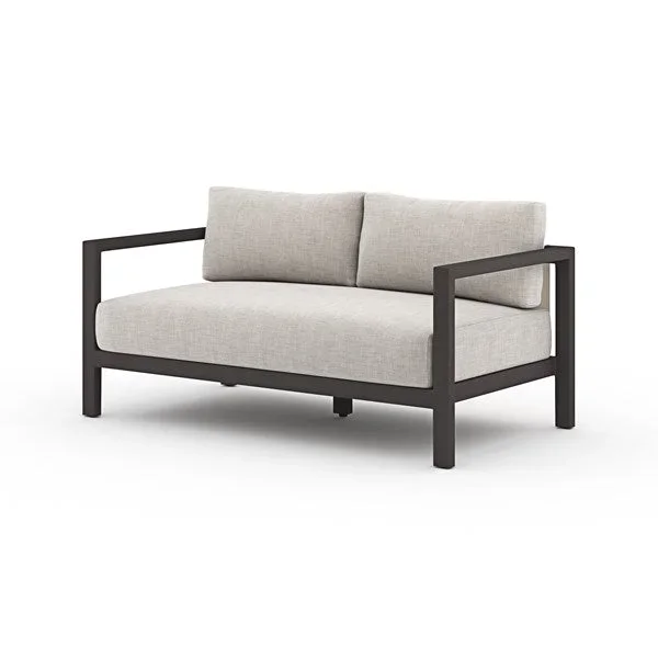 Sonoma Outdoor Sofa-60″-Bronze/Stone Grey