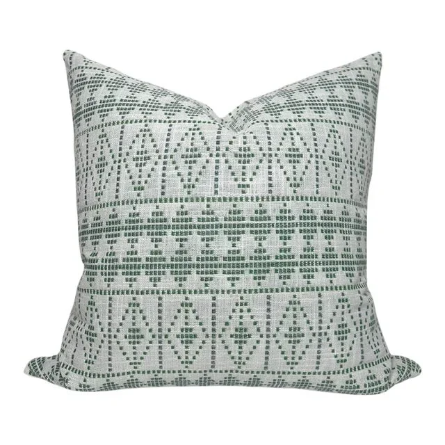 Souk Green Indoor/Outdoor Pillow Cover