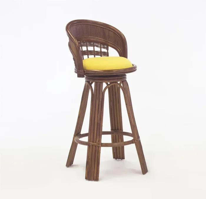 South Sea Rattan Bermuda Indoor Bar Stool – 30 Inch