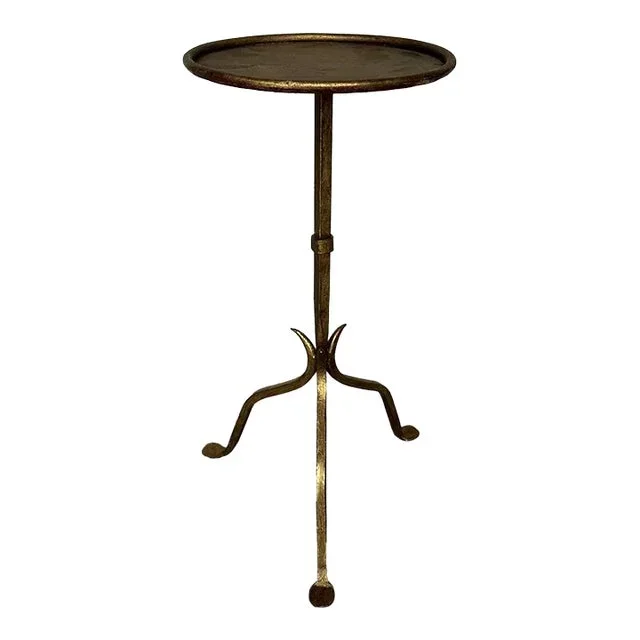Spanish Iron Drinks Table With Pointed Stem