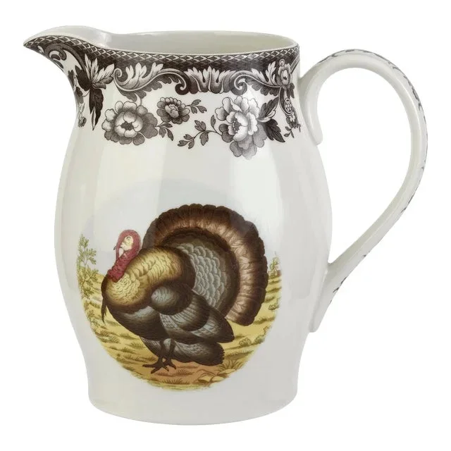 Spode Woodland Turkey 68 oz. Pitcher
