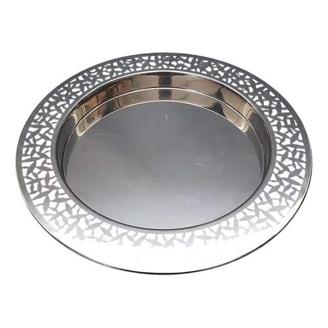 Stainless Steel Tray by Marta Sansoni for Alessi, 1970s