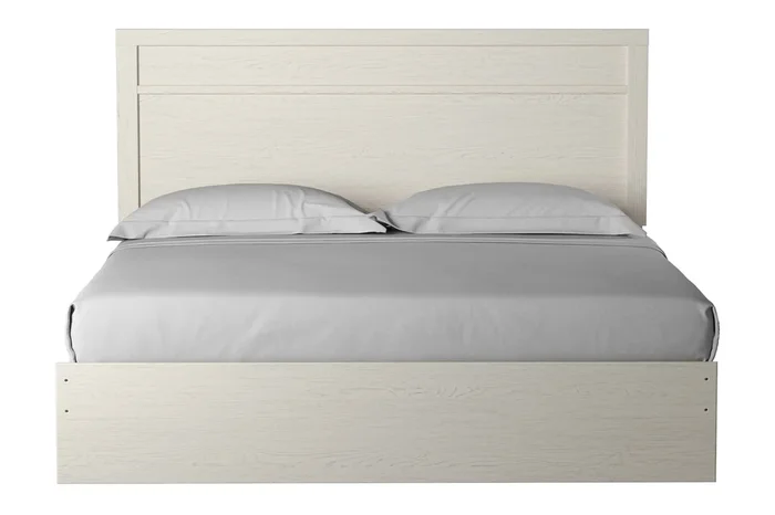 Stelsie Panel Bed in White, Eastern King