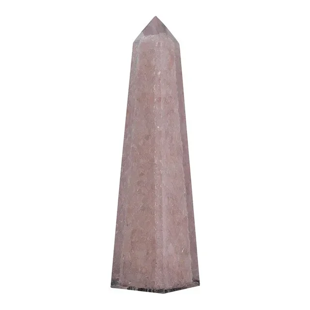 Stoneridge Quartz Obelisk in Blush Pink